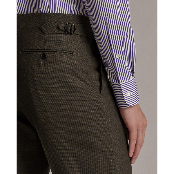 Brown Gregory Wool Birdseye Suit Purple Label 10