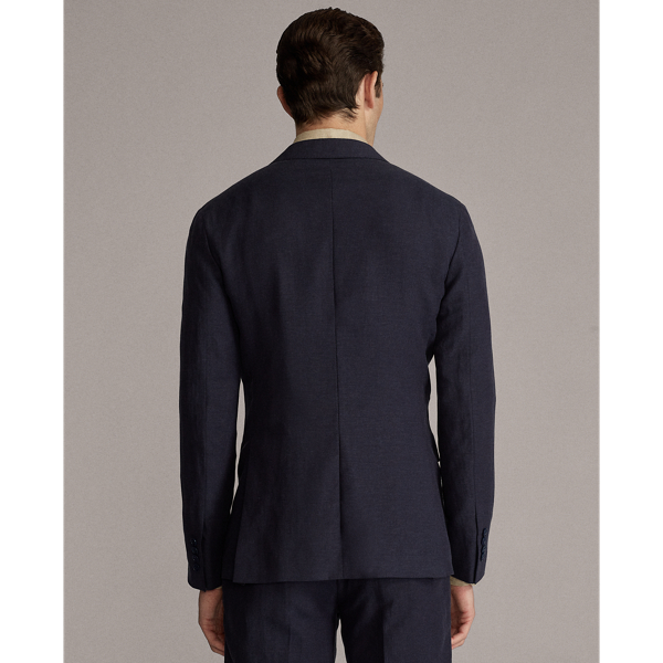 Navy Hadley Silk-Linen Suit Jacket Purple Label 5