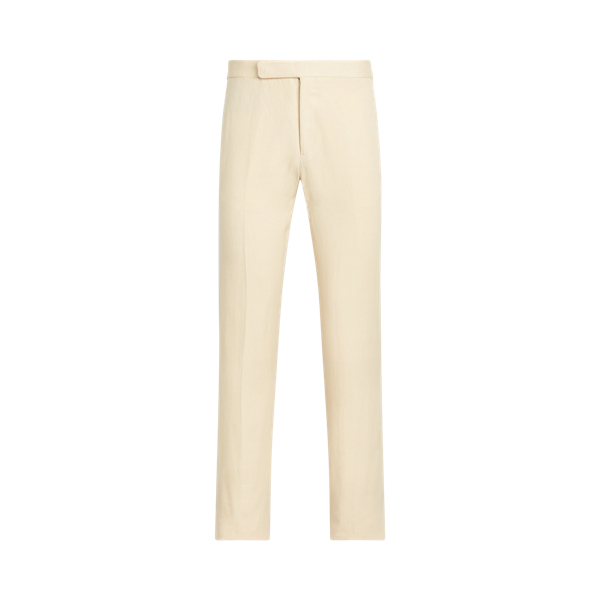Tan Silk-Linen Suit Trouser Purple Label 2