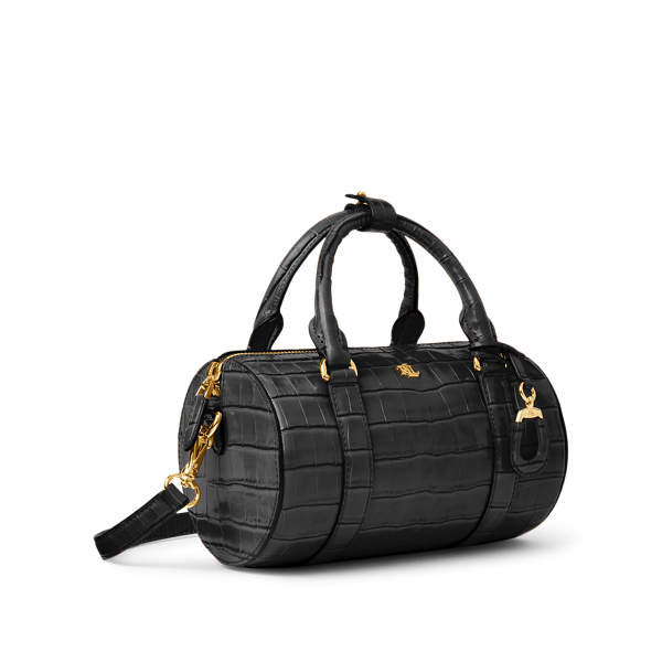 Black Leather Small Satchel Lauren 2