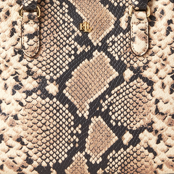 Nude Mini Leather Print Marcy II Satchel Lauren 5