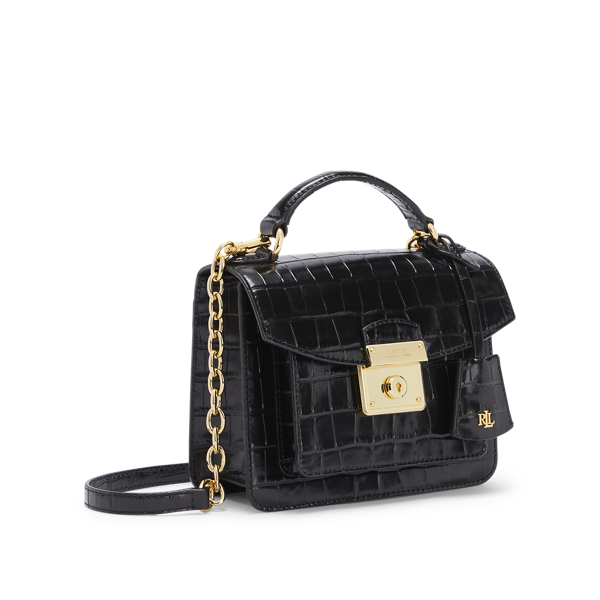 Black Leather Small Beckett Satchel Lauren 2