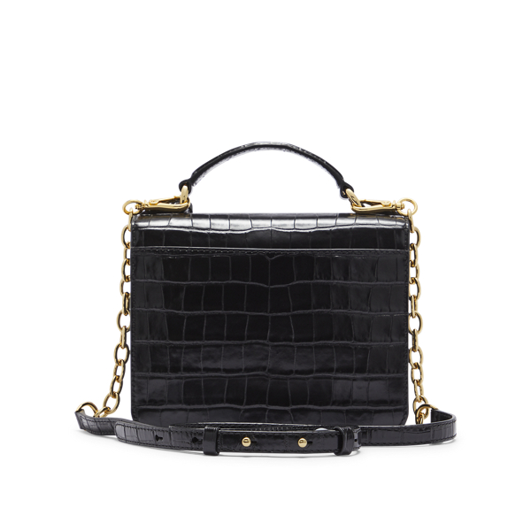 Black Leather Small Beckett Satchel Lauren 3