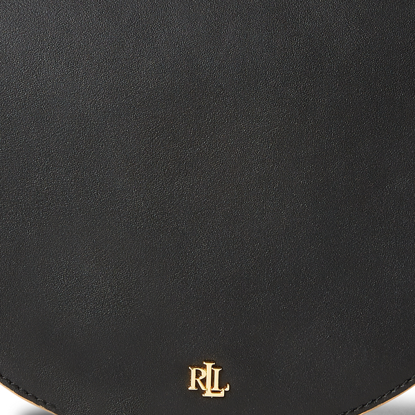Black/Nude Leather Medium Crossbody Lauren 5