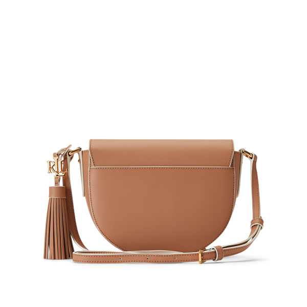 Nude/Vanilla Leather Medium Crossbody Lauren 3