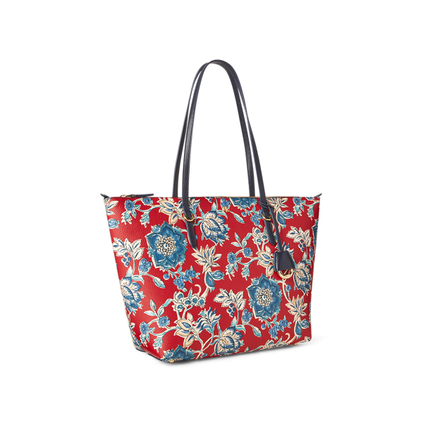 Maupiti Floral Vegan-Leather Keaton Tote Lauren 2