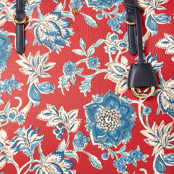 Maupiti Floral Vegan-Leather Keaton Tote Lauren 5