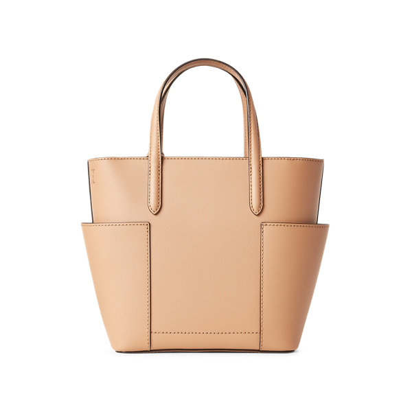 Nude/Nude Leather Mini Carlyle Tote Lauren 3