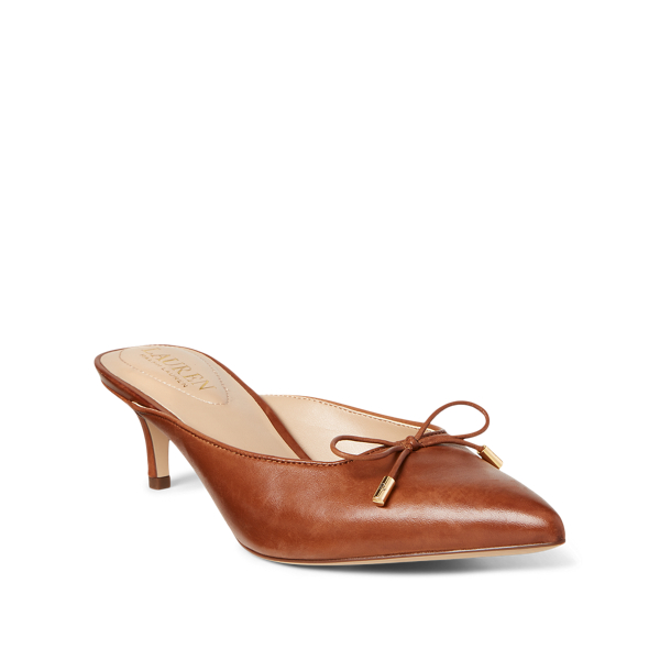 Deep Saddle Tan Lilyan Leather Pump Lauren 2