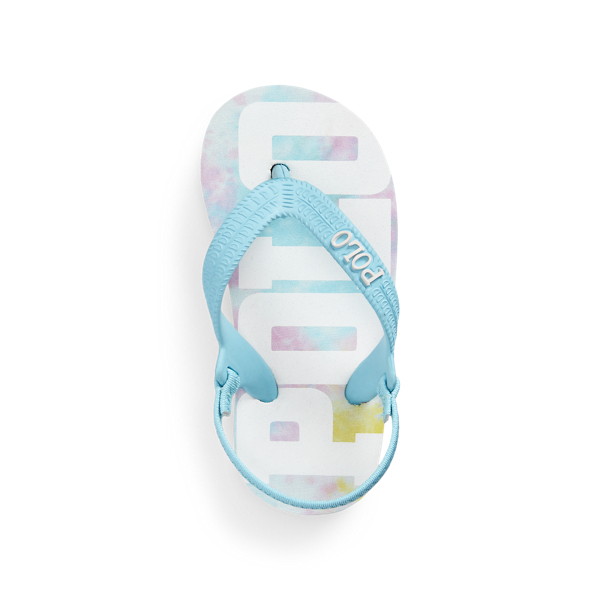Pink & Blue Camino Logo-Print Flip-Flop Toddler 4