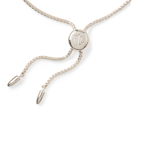 Silver/Crystal Sterling Silver Logo Bracelet Lauren 2