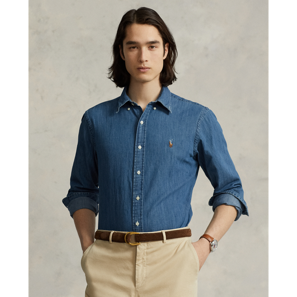 Custom Fit Denim Shirt for Men Ralph Lauren CH