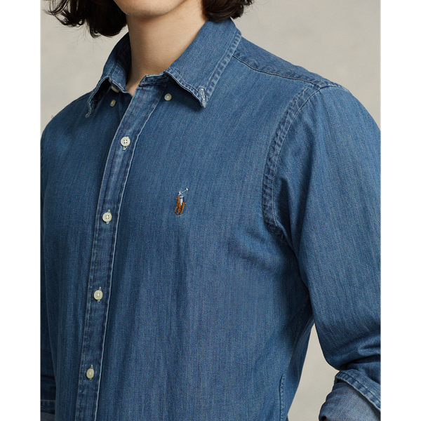 Polo denim button down on sale