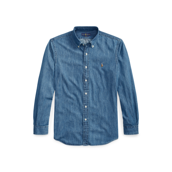 Polo denim button down on sale