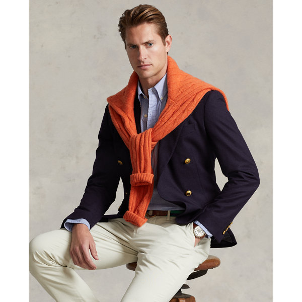 Chemise ray&eacute;e coupe ajust&eacute;e Polo Ralph Lauren en Blue/White Hairline 7