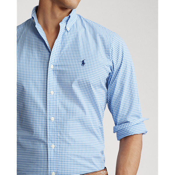 Custom-Fit-Hemd mit Karomuster Polo Ralph Lauren in Blue/White Check 5