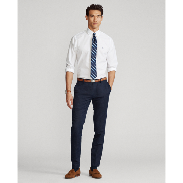 Custom-Fit Popelinehemd Polo Ralph Lauren in Wei&szlig; 3