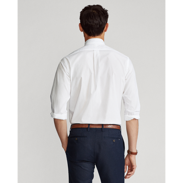 Custom-Fit Popelinehemd Polo Ralph Lauren in Wei&szlig; 4