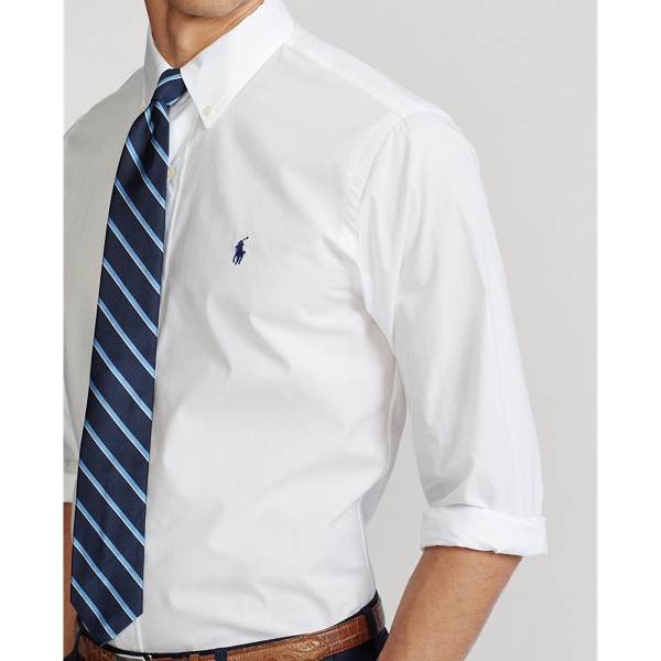 Custom-Fit Popelinehemd Polo Ralph Lauren in Wei&szlig; 5