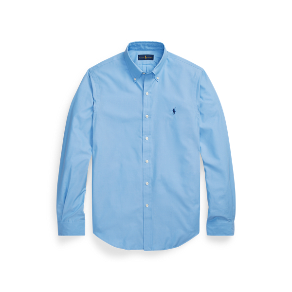 Slim Fit Peached Poplin Shirt Polo Ralph Lauren 1