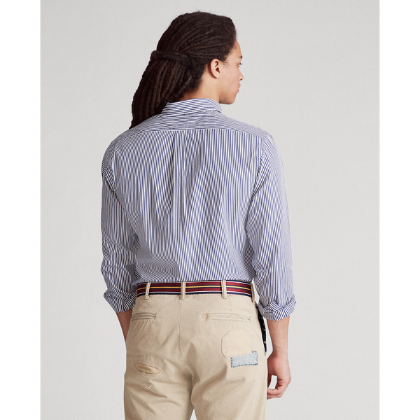 Slim-Fit Hemd aus Peaching-Popelin Polo Ralph Lauren in 199a Navy/White 4