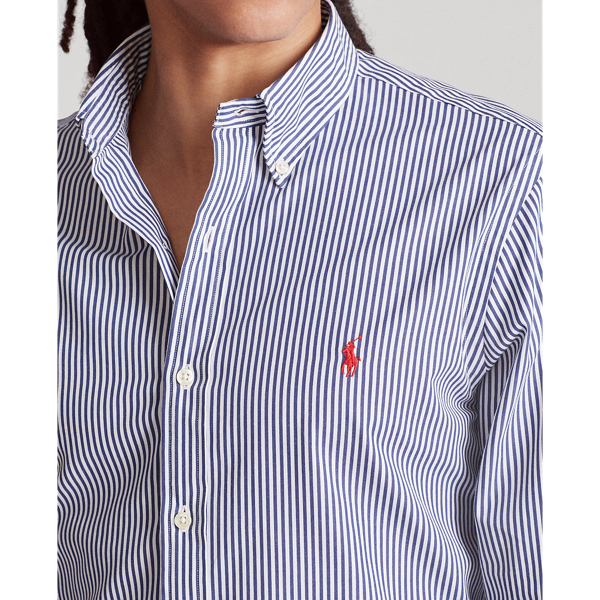 Slim-Fit Hemd aus Peaching-Popelin Polo Ralph Lauren in 199a Navy/White 5