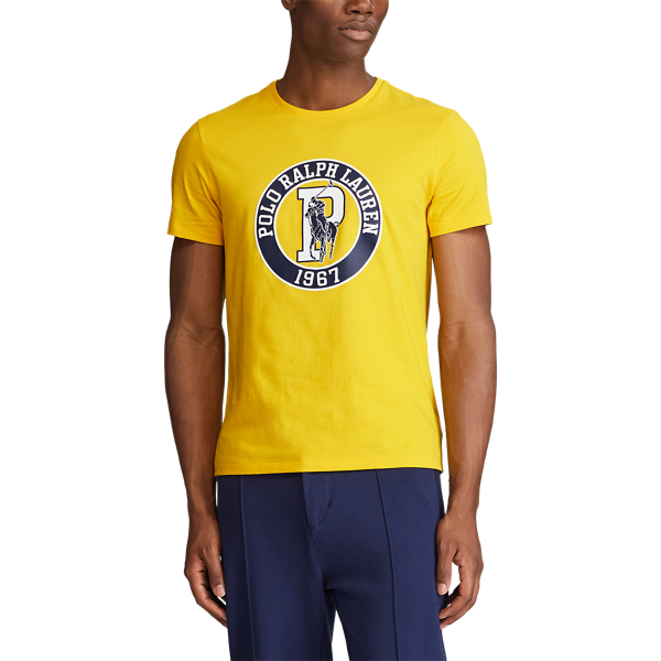 Slicker Yellow Custom Slim Fit Logo T-Shirt Polo Ralph Lauren 3