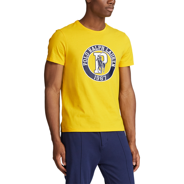 Slicker Yellow Custom Slim Fit Logo T-Shirt Polo Ralph Lauren 5