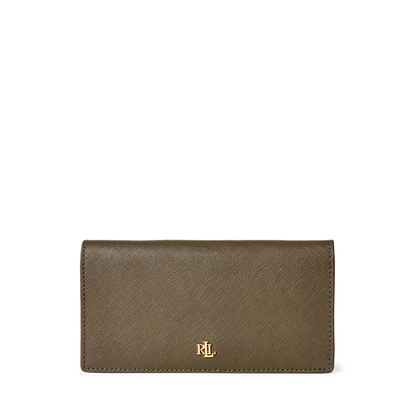 Saffiano Slim Leather Wallet Lauren 1