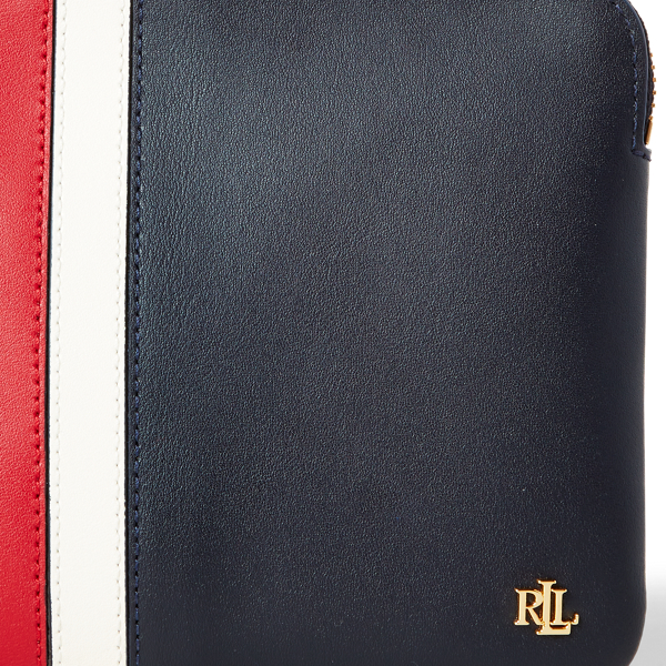 Lauren Navy - Red/Van Color-Blocked Leather Pouch Lauren 4