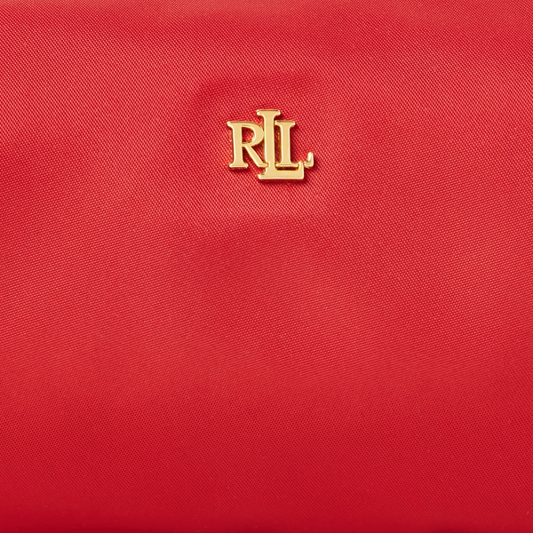 Rl Red Nylon Zip Pouch Lauren 5