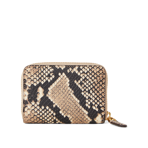 Nude Leather Small Zip Wallet Lauren 2