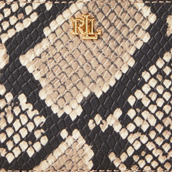 Nude Python-Print Zip Card Case Lauren 4
