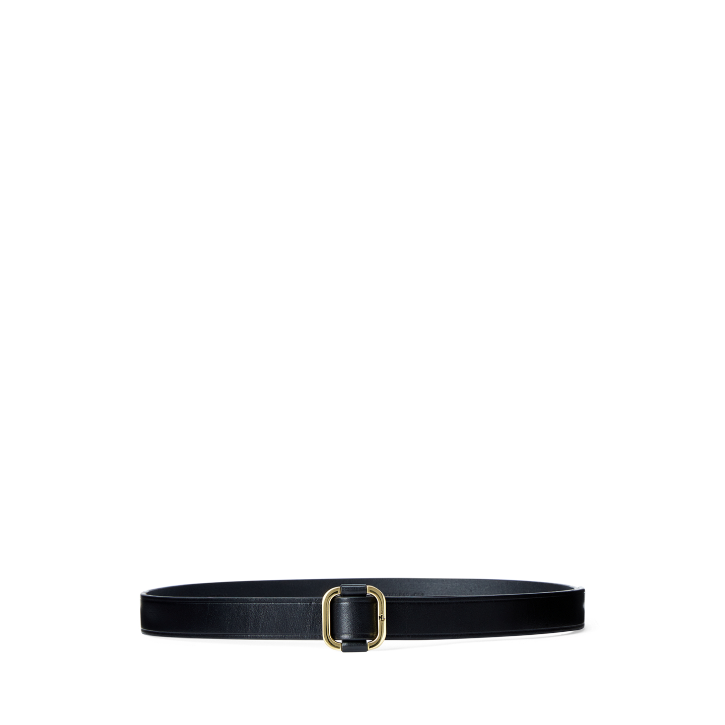 Женский ремень Ralph Lauren Leather Slide Buckle, цвет: Чёрный — фото 3