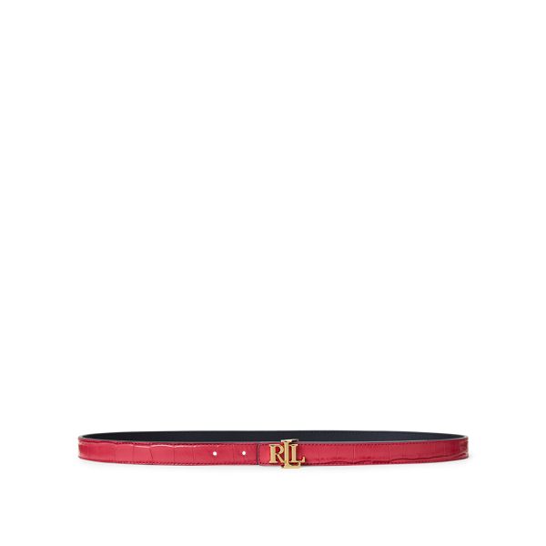 Ruby/Lauren Navy Reversible Leather Belt Lauren 3