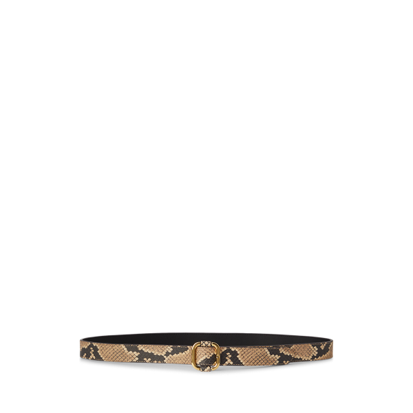 Leather Slide-Buckle Belt Lauren 1