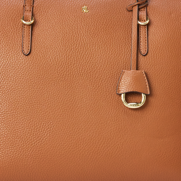 Lauren Tan Faux-Leather Large Keaton Tote Lauren 6