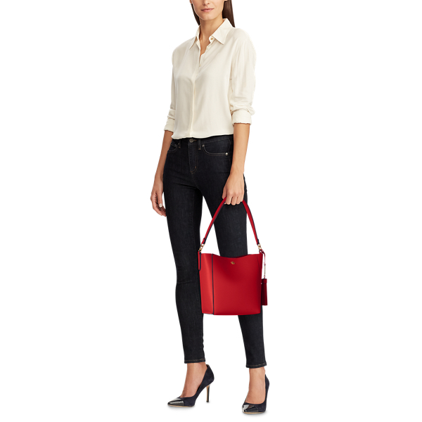 Red/Lauren Navy Small Adley Shoulder Bag Lauren 6