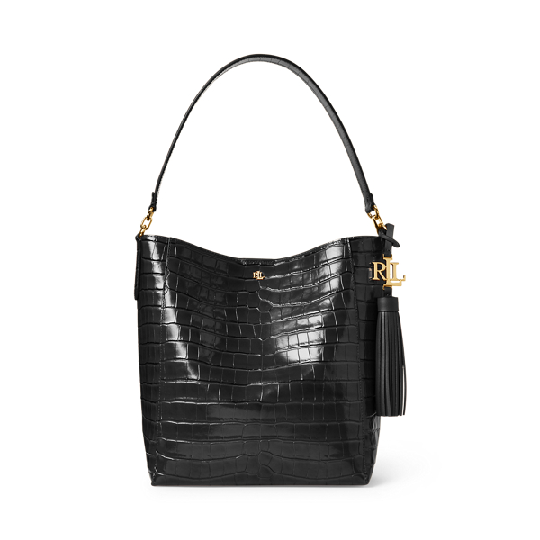 Embossed Medium Adley Shoulder Bag Lauren 1