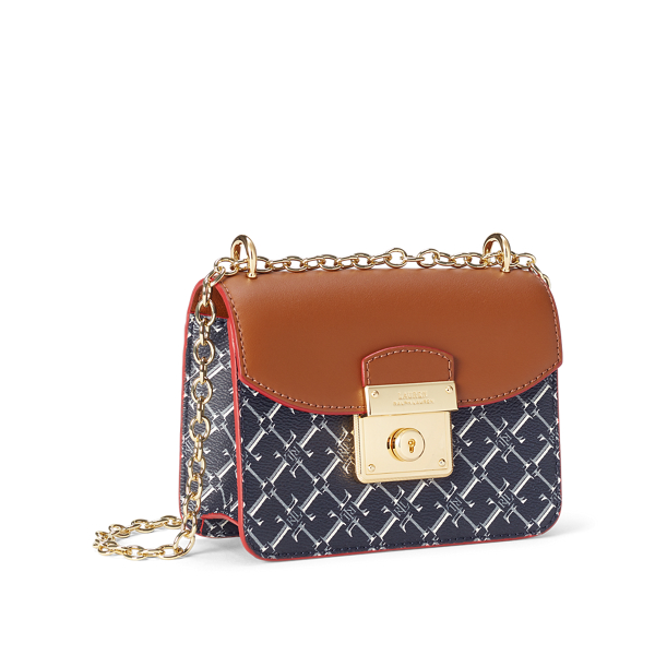 Tan/Navy Mini Beckett Crossbody Bag Lauren 2