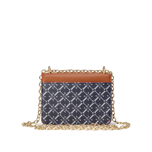 Tan/Navy Mini Beckett Crossbody Bag Lauren 3