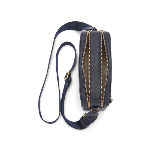 Lauren Navy Saffiano Leather Crossbody Bag Lauren 4
