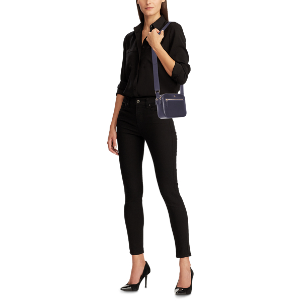 Lauren Navy Saffiano Leather Crossbody Bag Lauren 6