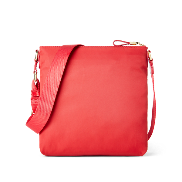 Red Nylon Medium Jetty Crossbody Lauren 3