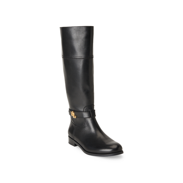 Black Baylee Leather Boot Lauren 2