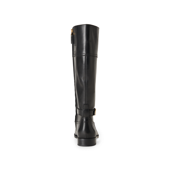 Black Baylee Leather Boot Lauren 3