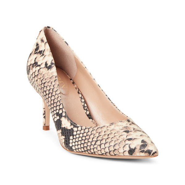 Nude Lanette Print Leather Pump Lauren 2