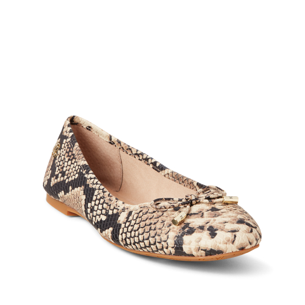 Nude Jayna Python-Print Flat Lauren 2