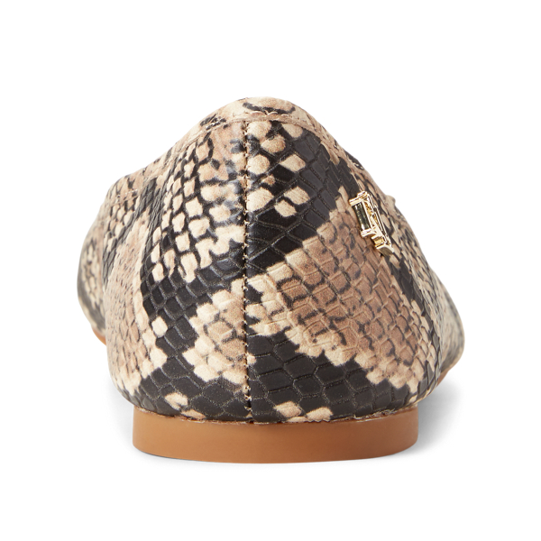 Nude Jayna Python-Print Flat Lauren 3