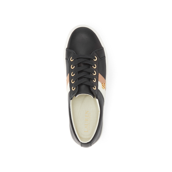 Black/Nude/Vanilla Janson II Leather Trainer Lauren 4